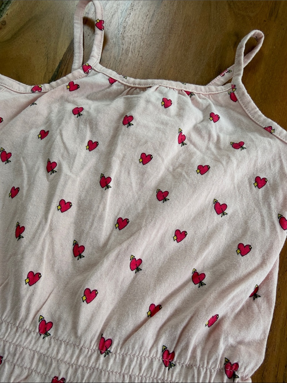 NWOT GAP Romper with Red Heart Print - Picture 2 of 4